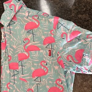 RSVLT - Pink Flamingo - Medium - Short Sleeve Button Down